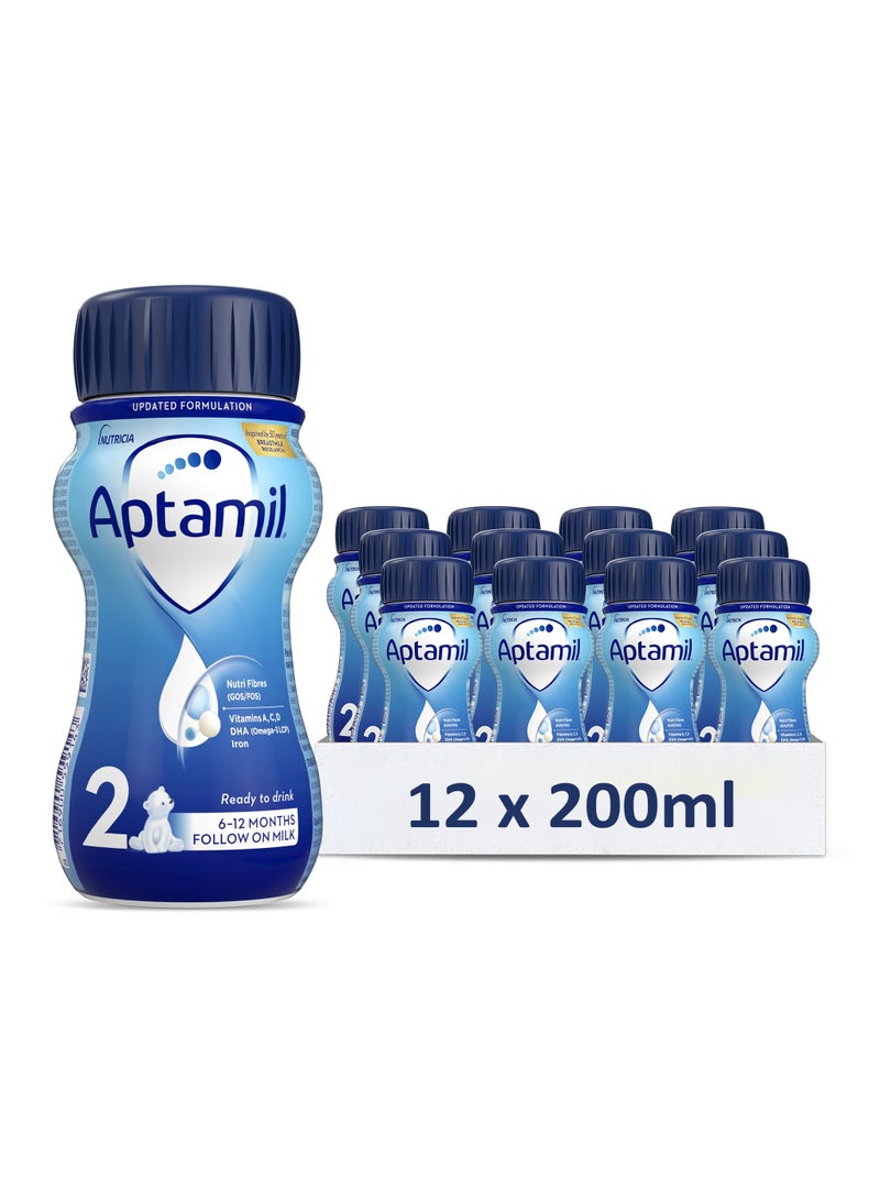 ابتاميل حليب فورمولا متقدم 2 للمتابعة من 6-12 شهرًا، عبوة سهلة الاستخدام - Image 2